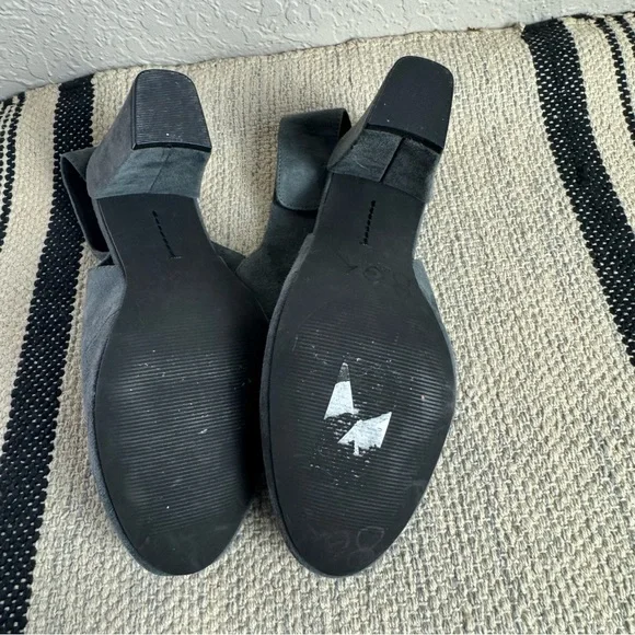 Adam Tucker Jenna Grey Suede Slingback Booties - Picture 7 of 7